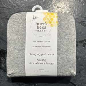 Burt's Bees Baby Gray Jersey Knit Changing Pad Cover